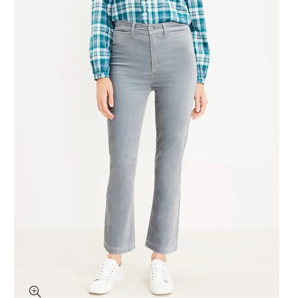 NWT • LOFT • Velvet Kick Crop Pants